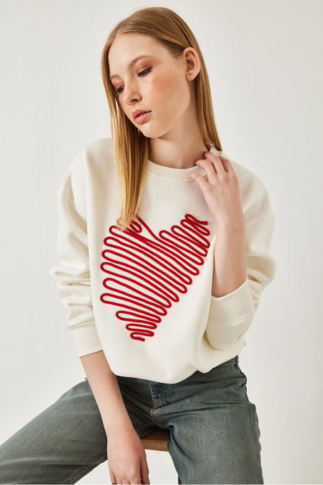 Bestickter Rundhals-Cotton-Sweatshirt - Image 3