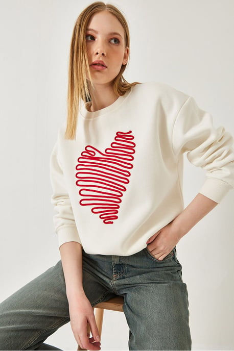 Bestickter Rundhals-Cotton-Sweatshirt - Image 4