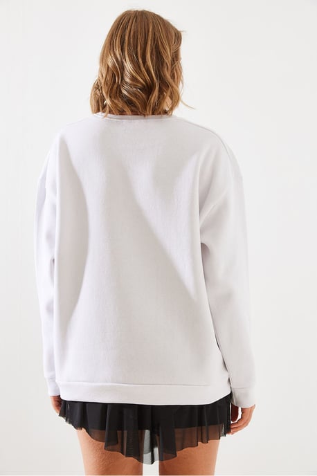 Sweatshirt mit Reißverschluss und Rundhalsausschnitt - Image 3