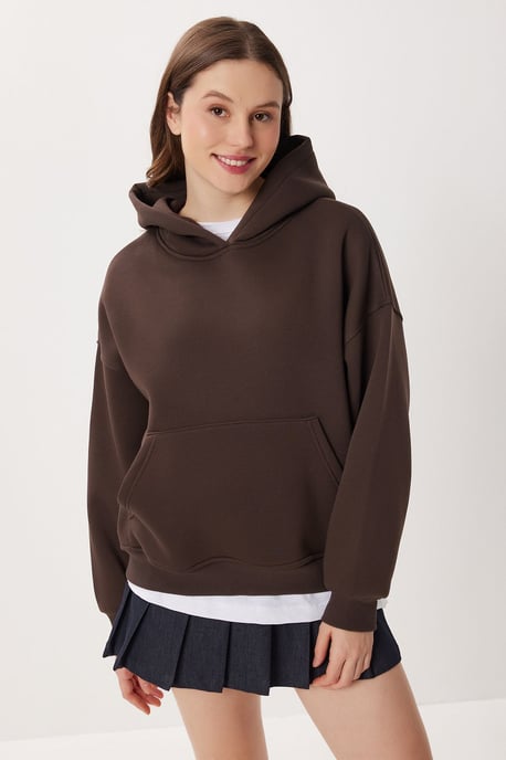 Übergroßer Kapuzenpullover mit Tasche - Image 2
