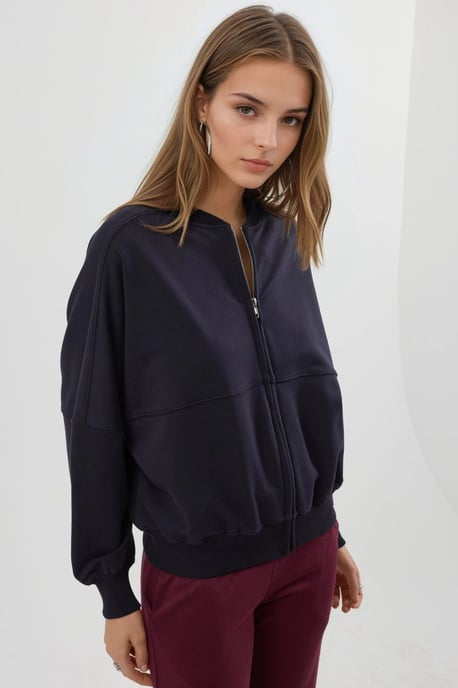 Entspanntes Fit Full-Zip Sweatshirt - Image 2