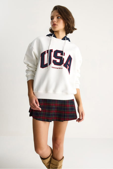 Hoodie mit Übergröße und Aufdruck - Image 2