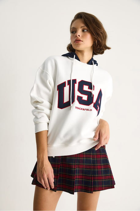 Hoodie mit Übergröße und Aufdruck - Image 3