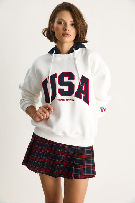 Hoodie mit Übergröße und Aufdruck - Image 5