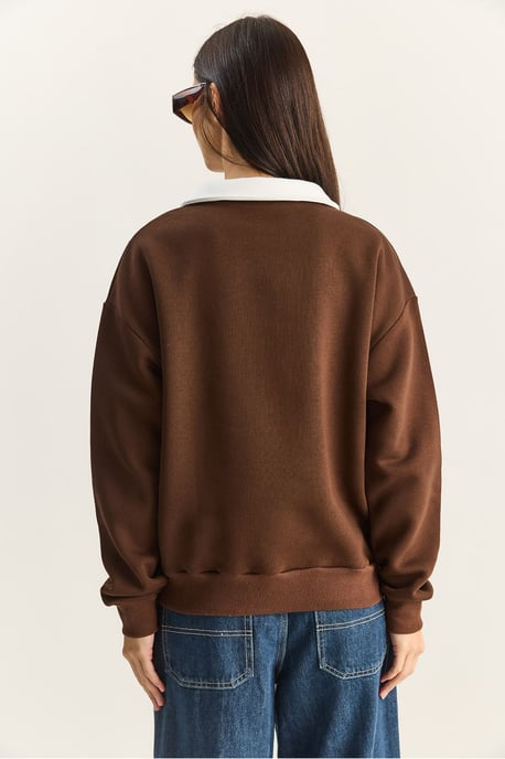 Übergroßer bedruckter Pullover - Image 5