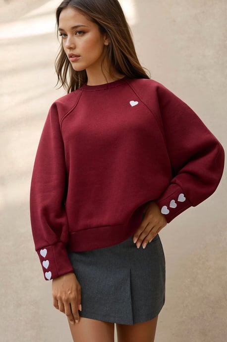 Bestickter Baumwollpullover - Image 3
