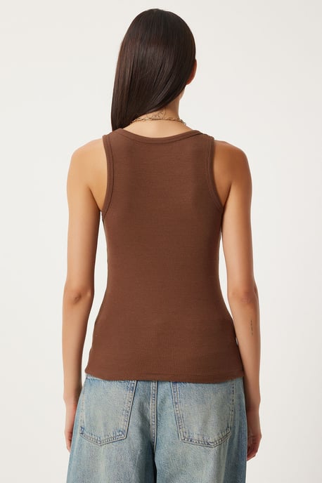 Fitted U-Hals Strick 2er-Pack Tanktop - Image 4