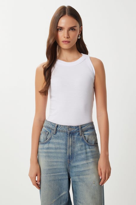 Fitted Baumwolle 3er-Pack Tanktop - Image 6