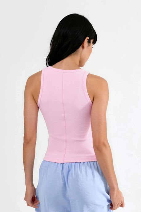 Ärmelloses U-Ausschnitt Modal Baumwolle Tanktop - Image 3