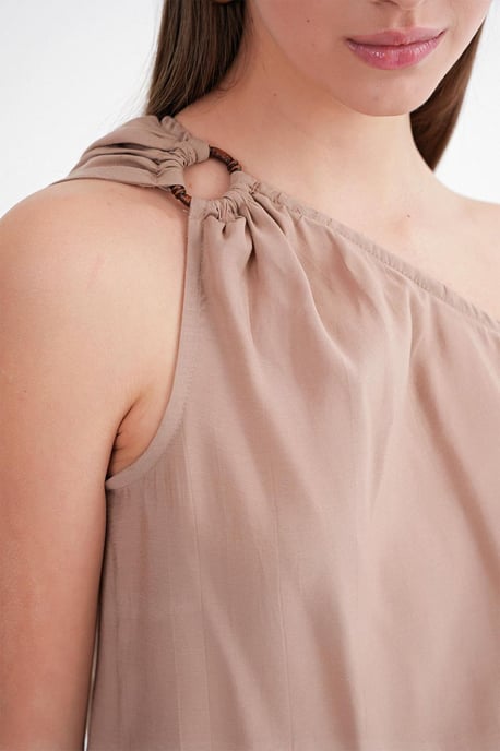 Asymmetrisches Kragen-Accessoire Detailliertes Oberteil - Image 5