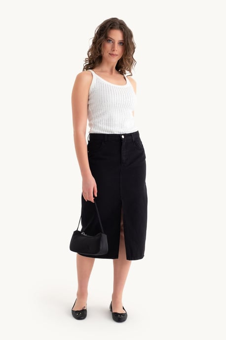 Scoop-Hals geripptes Tanktop - Image 2