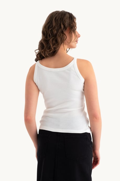 Scoop-Hals geripptes Tanktop - Image 3