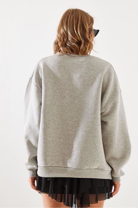 Sweatshirt mit Reißverschluss und Rundhalsausschnitt - Image 5