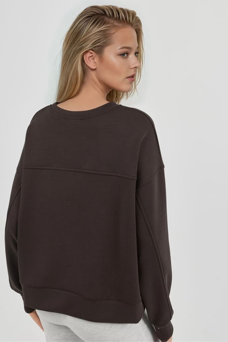 Lässiges Crewneck-Modalsweatshirt - Image 3