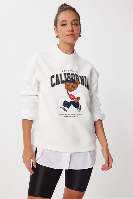 Bedruckter Rundhals-Sweatshirt - Image 2