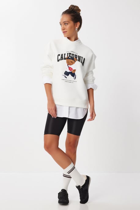 Bedruckter Rundhals-Sweatshirt - Image 4