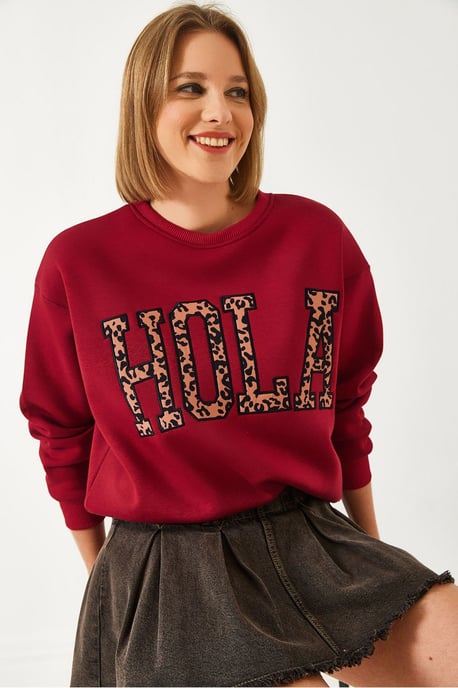 Bestickter Logo Rundhalsausschnitt Sweatshirt - Image 2