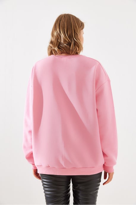 Sweatshirt mit Reißverschluss und Rundhalsausschnitt - Image 5