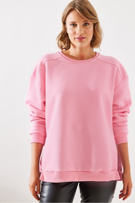 Sweatshirt mit Reißverschluss und Rundhalsausschnitt - Image 6