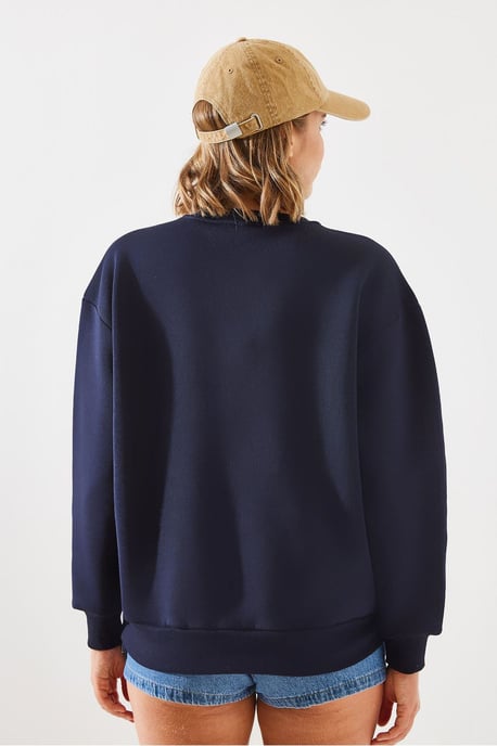 Herz-Muster Crewneck Sweatshirt - Image 3