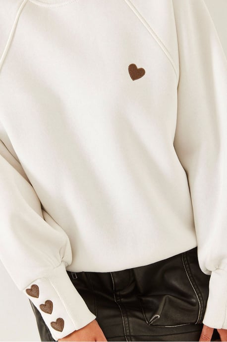 Besticktes Rundhals-Langarm-Sweatshirt - Image 3