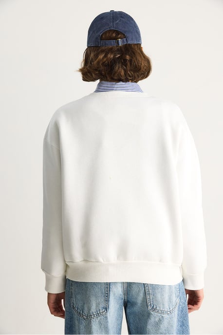 Bestickter Rundhals-Pullover mit langen Ärmeln - Image 6