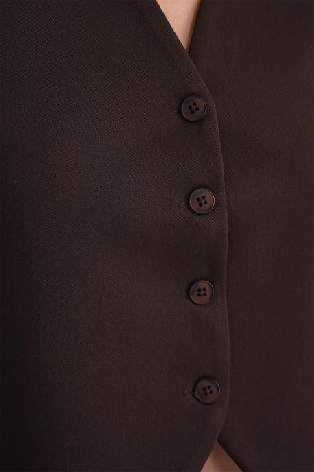 V-Ausschnitt Knopfweste - Image 6