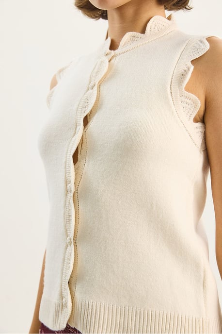 Rüschener Pullover mit Rundhalsausschnitt - Image 6