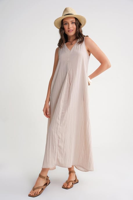 V-Ausschnitt Maxikleid - Image 3
