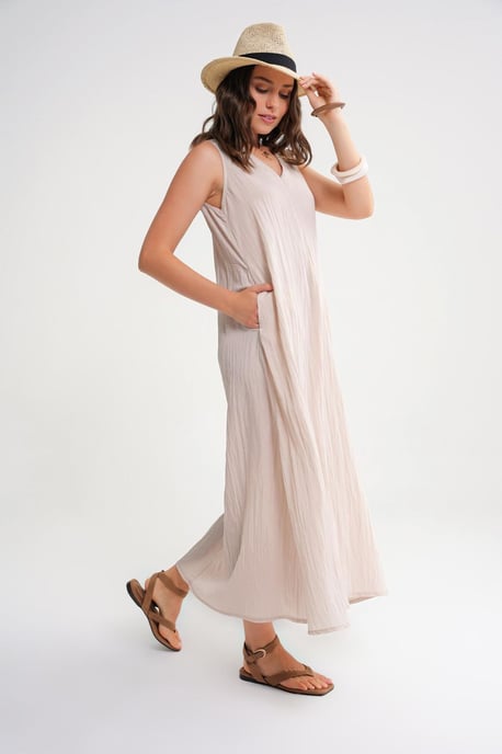 V-Ausschnitt Maxikleid - Image 4