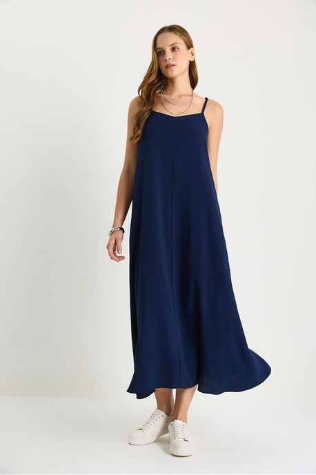 Maxi V-Ausschnitt Kleid - Image 2