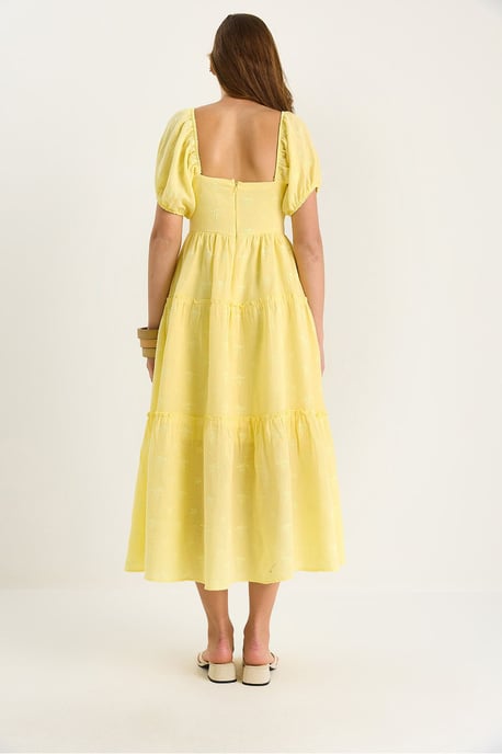 Gesticktes Herzkragen-Maxikleid - Image 6