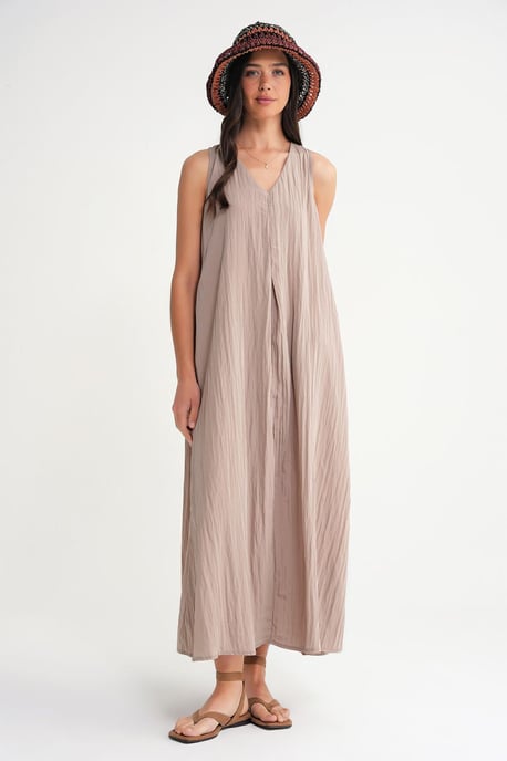 V-Ausschnitt Maxikleid - Image 3