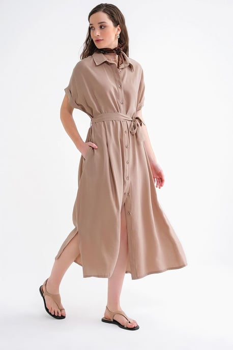 Geknotetes Hemdkleid - Image 1