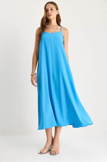 Maxi V-Ausschnitt Kleid - Image 1