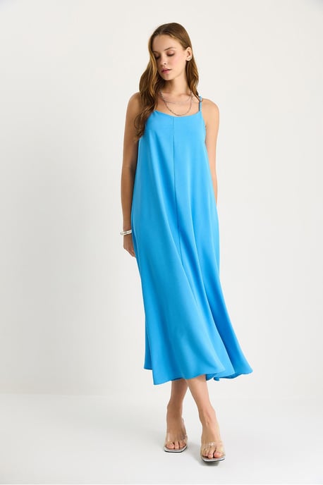 Maxi V-Ausschnitt Kleid - Image 2