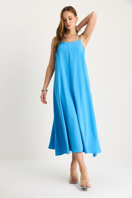 Maxi V-Ausschnitt Kleid - Image 4