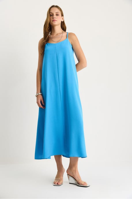 Maxi V-Ausschnitt Kleid - Image 5