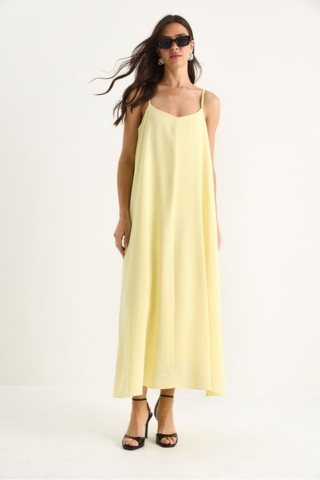 Maxi V-Ausschnitt Kleid - Image 2
