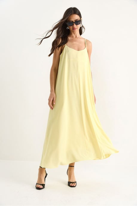 Maxi V-Ausschnitt Kleid - Image 3