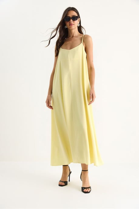 Maxi V-Ausschnitt Kleid - Image 4