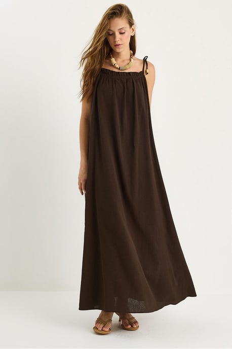 Maxikleid mit Rüschendetail - Image 1