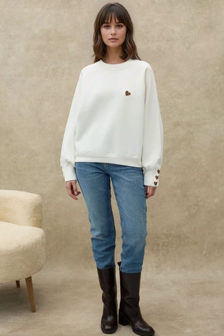 Bestickter Baumwollpullover - Image 5
