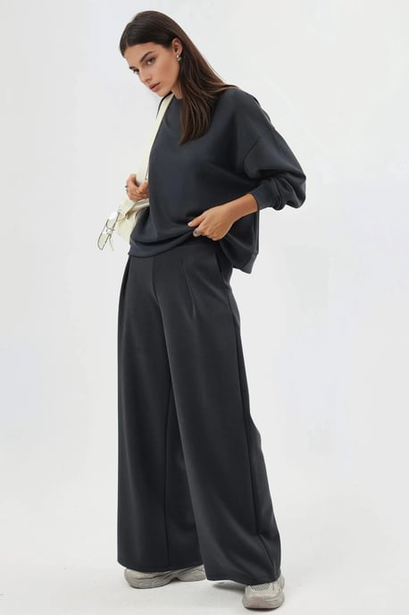 Entspannt geschnittenes Rundhals-Modal-Sweatshirt - Image 5