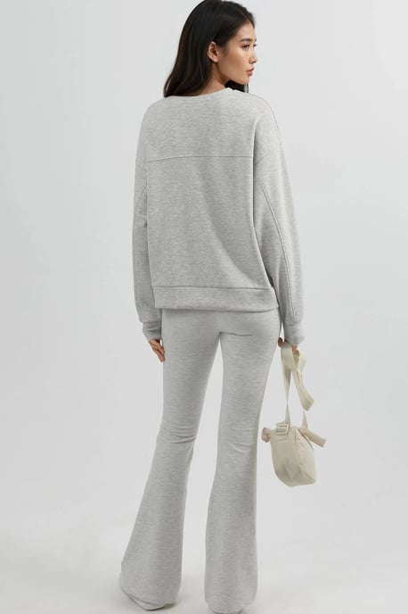 Lockere Passform Rundhals-Mikromodal-Sweatshirt - Image 3