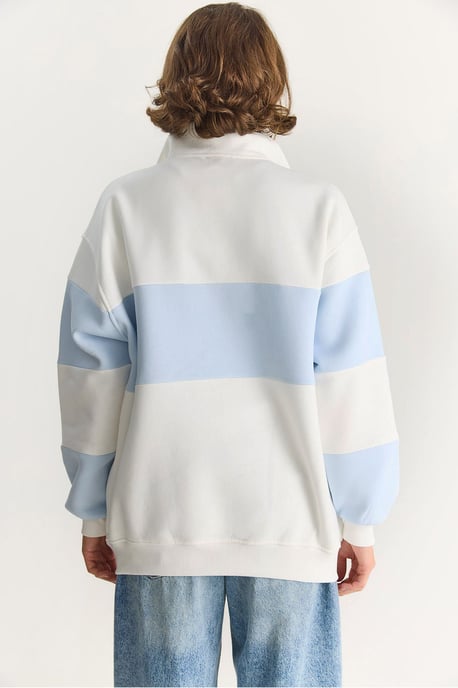 Bedrucktes Relaxed Fit Polo Sweatshirt - Image 6