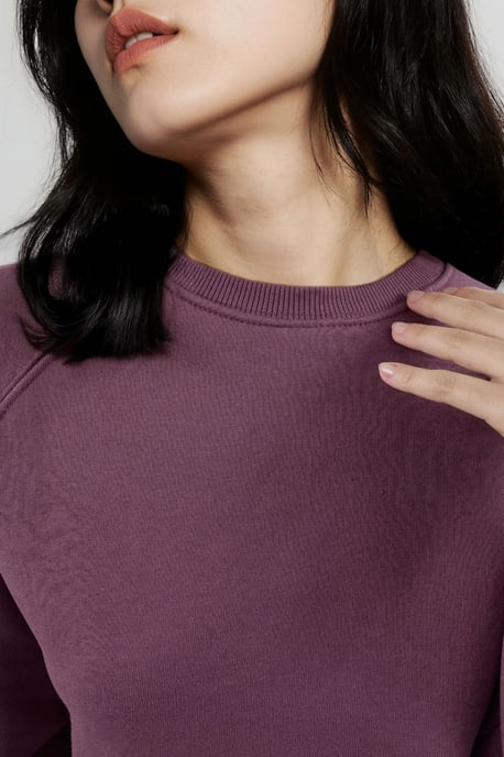 Rundhalsausschnitt Langarm Gestrickter Sweatshirt - Image 5