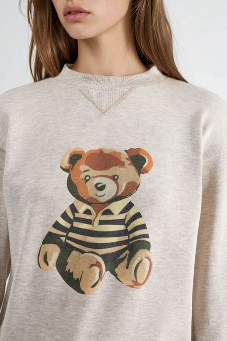 Bedruckter Basic-Sweatshirt - Image 6