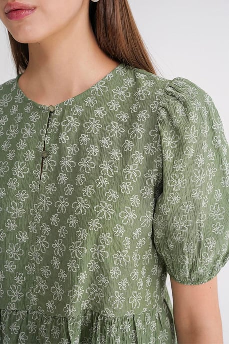 Rüschen-Bluse mit Rundhalsausschnitt - Image 5