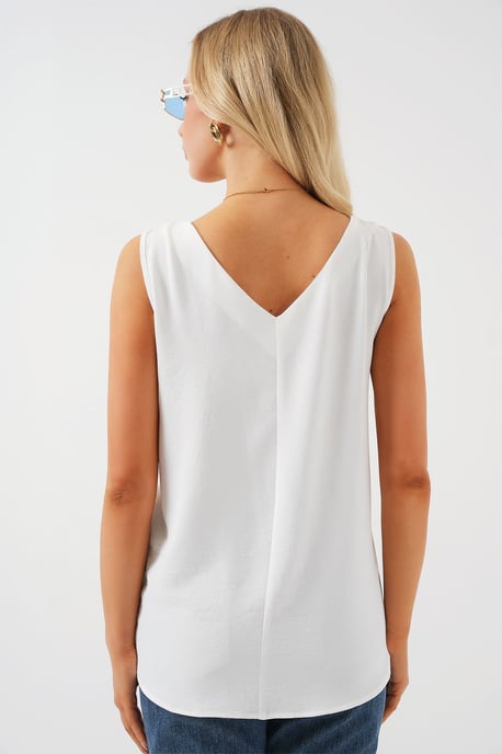 V-Ausschnitt Pull-On Bluse - Image 6